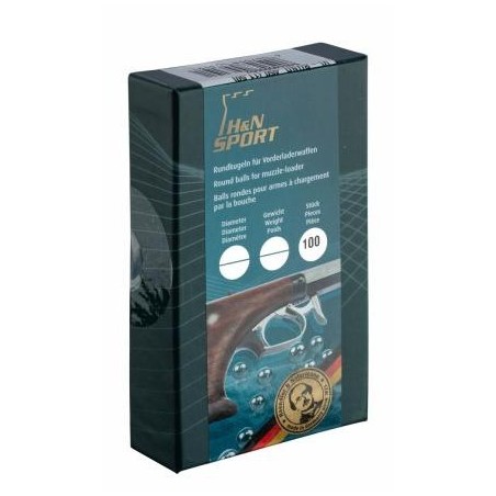 BOITE DE 100 BALES RONDES HN CALIBRE 44/45 454