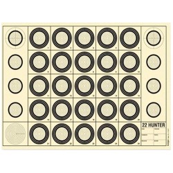 100 CIBLES BENCHREST 22 HUNTER 42x29.7cm