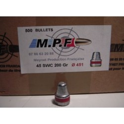500 OGIVES MPF CAL 45 .451 SWC GRAISSEES 200 GRS