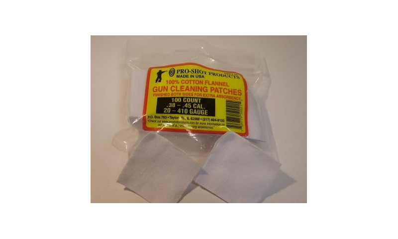 100 PATCHS COTON PRO SHOT CAL 36/44/45
