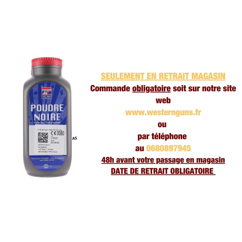 Achetez la poudre noire Vectan PNF1 500 g disponible sur WesternGuns.