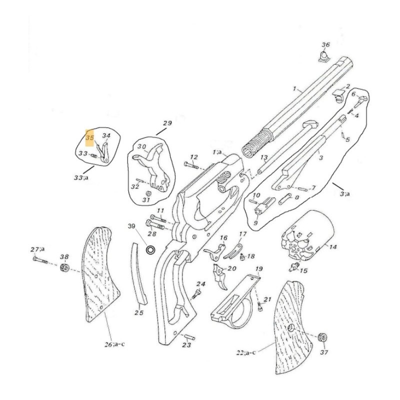 RESSORT ELEVATEUR PATTERN PEDERSOLI 0800REM-36