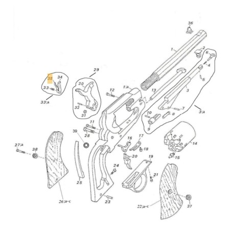 RESSORT ELEVATEUR PATTERN PEDERSOLI 0800REM-36