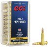 50 CARTOUCHES CCI 17HMR FMJ 20GR